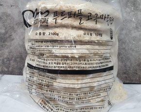 [윤푸드] 이로우니 우리쌀 고구마치즈돈까스 210g*10개 (소스별매)